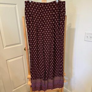 Anthropologie Purple Wide Leg Pants